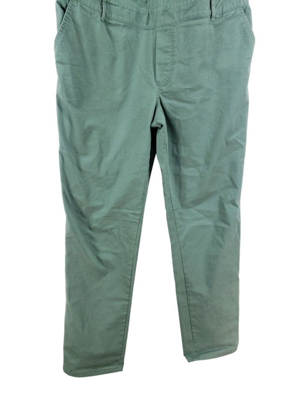 The Nines By Hatch Maternity Green Stretch Overalls Womens XS Elastic Waist Slim - Picture 6 of 10